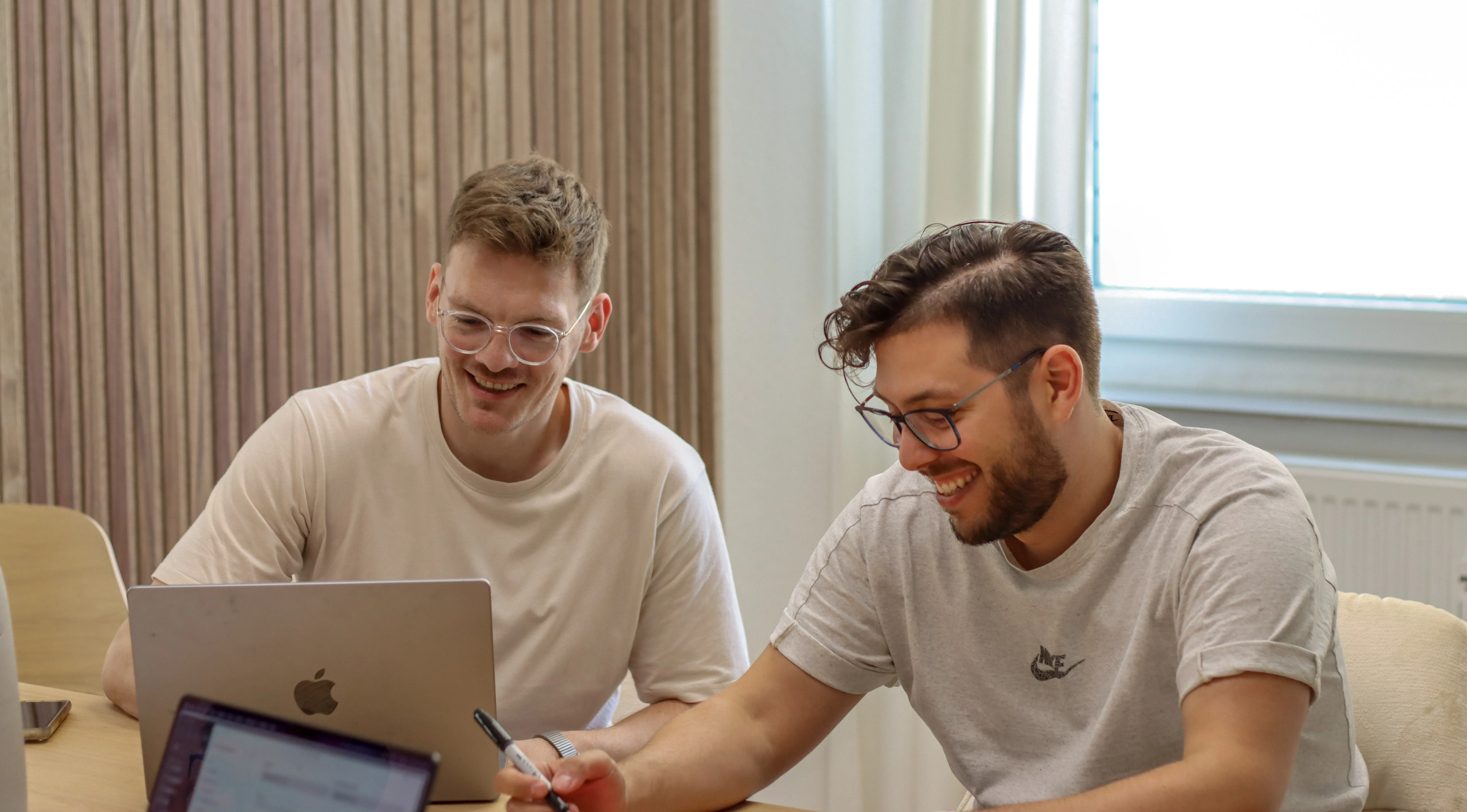 James und Daniel im Fastdocs-Büro