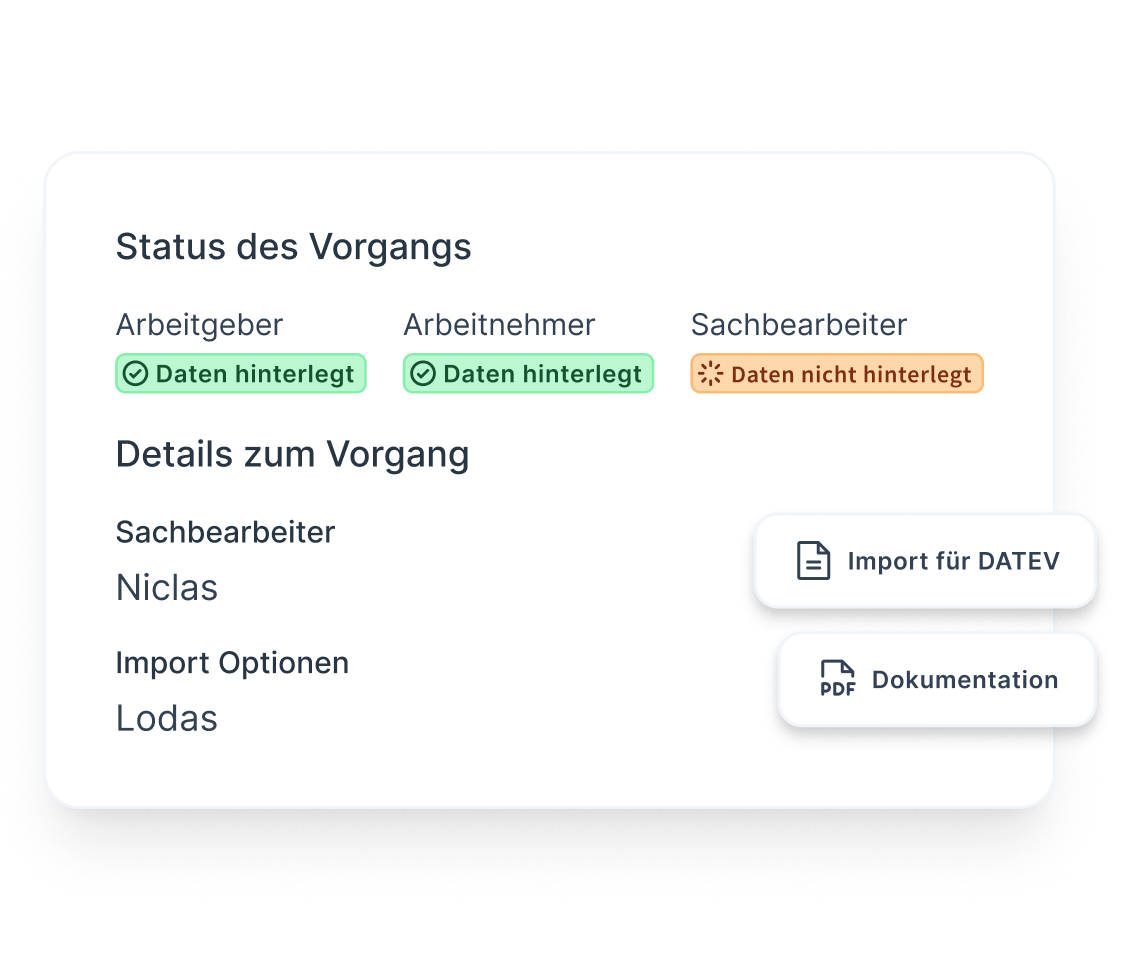 Bild von einem Vorgang aus der Steuerzentrale mit Infos zu einem Vorgang.